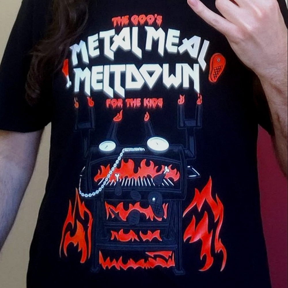 Next level apparel Metal meal Meltdown Tshirt